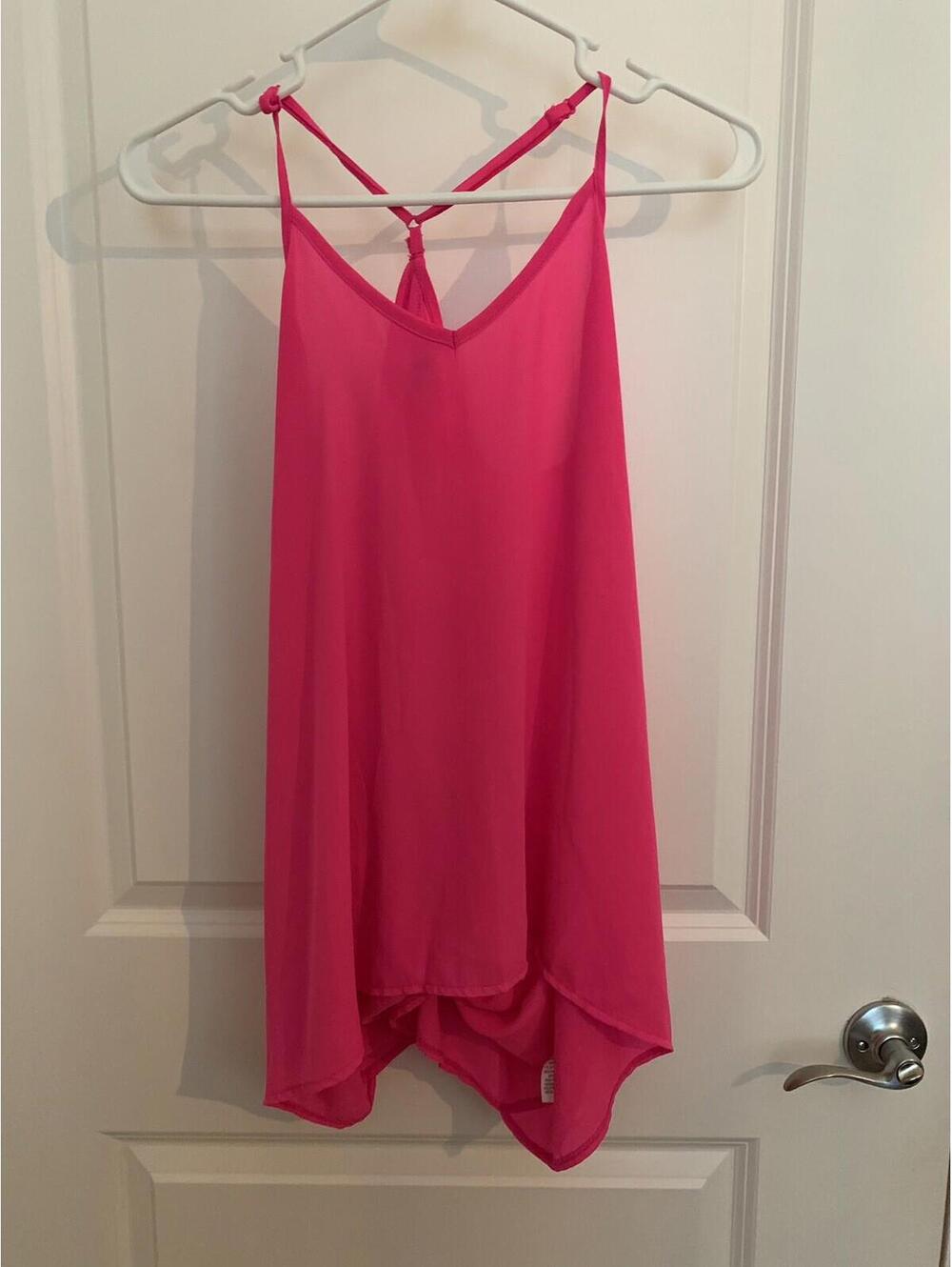 Ya Los Angeles Pink Sleeveless Tank Top Blouse Women's Small